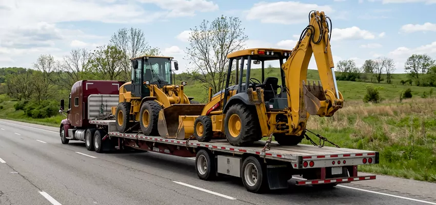 Loader and Backhoe Tractors Transport Colorado